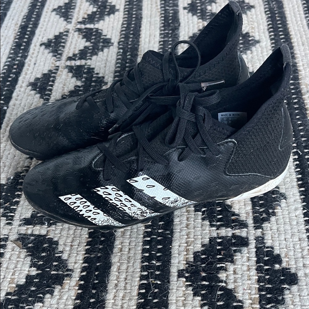 Adidas kids  Black and White Athletic Shoes